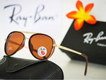 Load image into Gallery viewer, Special Design Brown &amp; Gold Casual Sunglasses
