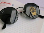 Load image into Gallery viewer, Stylish Black &amp; Black Round Master  Sunglasses For Men
