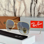 Load image into Gallery viewer, Stylish Blue Shade &amp; Gold Sunglasses For Men
