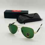 Load image into Gallery viewer, Fashion Arrival Green &amp; Gold Sunglasses For Men
